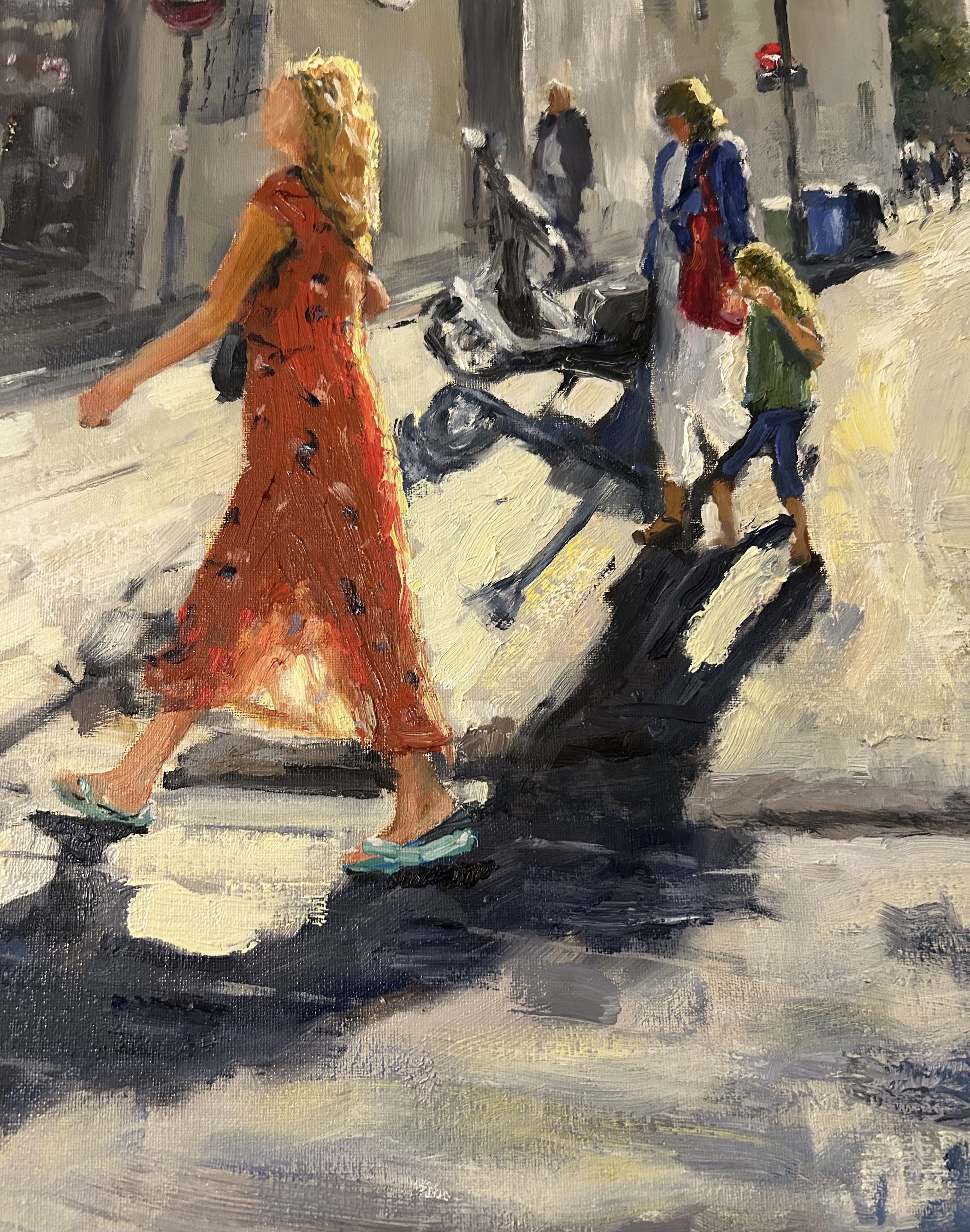 Athens Scene Summer 24 painting